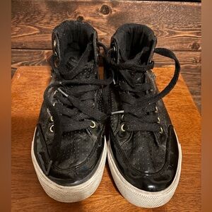 JustFab black high tops